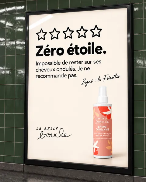 Pub 1, « Zéro étoile », Brume Anti-Frisottis