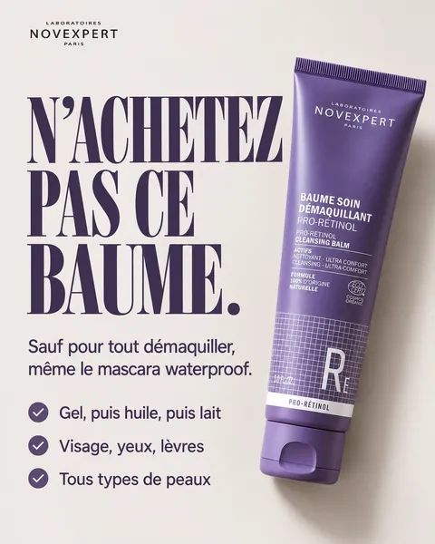 Pub 4, « N'achetez pas ce baume », Baume Soin Démaquillant Pro-Rétinol