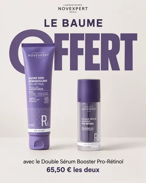 Pub 9, le baume offert avec le Double Sérum Pro-Rétinol
